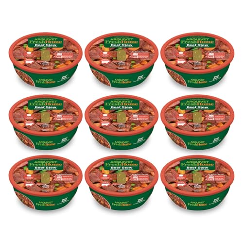 ARQUIVET Pack 9 Einheiten - FreshHome - Rindfleischeintopf - 280 g - Alleinfuttermittel für Hunde von Arquivet