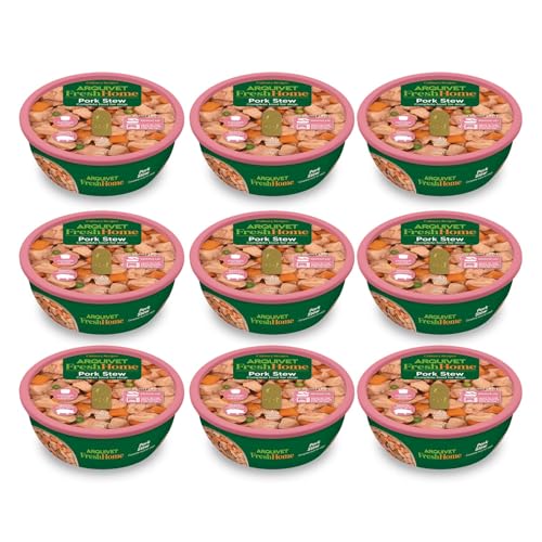 ARQUIVET Pack 9 Einheiten - FreshHome - Schweinefleischeintopf - 280 g - Alleinfuttermittel für Hunde von Arquivet