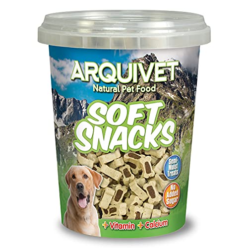 ARQUIVET Soft Snacks für Hunde, Duo Knochen, Lamm und Reis, 12 x 300 g von Arquivet