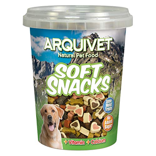 ARQUIVET Weiche Snacks für Hunde, Knochen und Herzen, Mix 300 g, für Hunde, Snacks, Leckereien, Leckereien, Leckereien und Belohnungen für Hunde - Nahrung zur Ergänzung Ihrer Ernährung von Arquivet