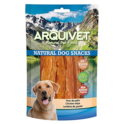 Arquivet, Hähnchenstreifen Natural Dog Snacks, Hund, 100 g von Arquivet
