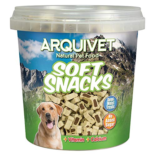 Arquivet, Soft Snacks für Hunde in Knochenform, Mischung aus Aromen Lamm und Reis, Leckerlis für Hunde, Leckerlis und Belohnungen für Hunde, 800 g von Arquivet