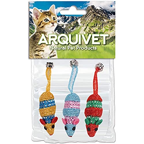 Arquivet - Maus-Set für die Jagd in Form bleiben - 3 - 3 Mäuse im Beutel - für Erwachsene Hunde Arquivet - Maus-Set für die Jagd in Form bleiben - 3 - 3 Mäuse im Beutel - für Erwachsene Hunde von Arquivet