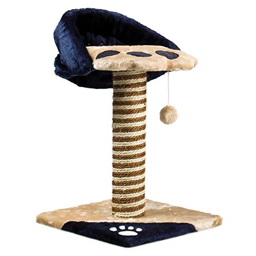 ARQUIVET Felix Kratzbaum für Katzen und Sitz – 35 x 35 x 63 cm – Große Kratzer – Katzenzubehör – Nagelschärfer – Katzenspielzeug von Arquivet