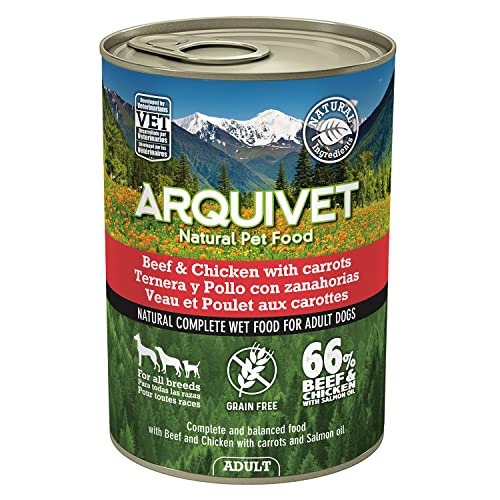 Arquivet Adult Rindfleisch und Huhn mit Karotten und Lachsöl, 400 g (1 Stück) von Arquivet