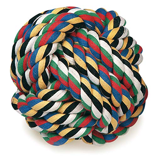 Arquivet Ball mit Knoten für Hunde - 10 cm - Bälle für große Hunde - Hundespielzeug - Hundespielzeug - Beißring Hund - Farbenbeständiges Unterhaltungsspielzeug Arquivet Ball mit Knoten für Hunde - 10 cm - Bälle für große Hunde - Hundespielzeug - Hundespielzeug - Beißring Hund - Farbenbeständiges Unterhaltungsspielzeug von Arquivet