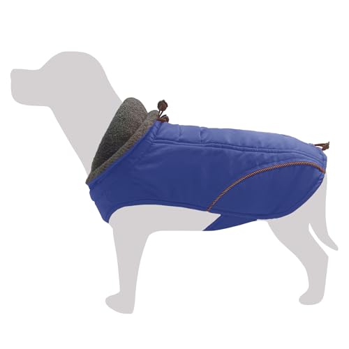 Arquivet Blaue Warnweste für Hunde 'Cervino' S, 25 cm, Kälteschutz, Hundeweste von Arquivet