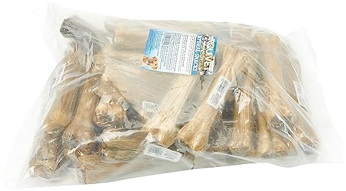 Arquivet Büffelknochen, gepresst, gefüllt mit Büffelsehnen – 21 cm – Box mit 30 Stück – 5,250 g – natürliche Leckerei für Hunde von Arquivet