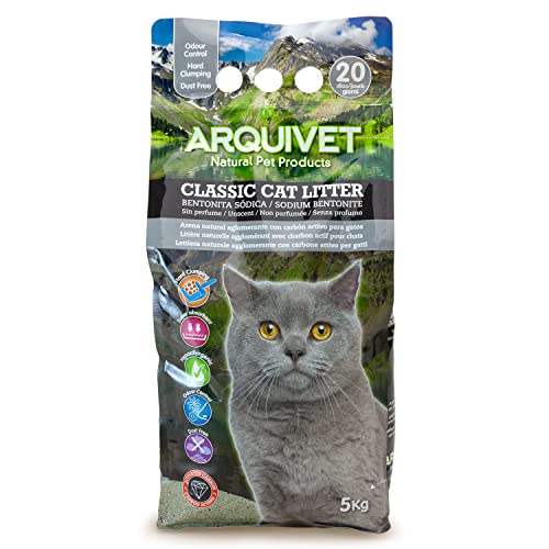 Arquivet Classic Katzenstreu 5 Kg - 100% natürliches Aktivkohle-Klumpstreu - Hygienisches Katzenstreu - Saugfähigkeit - Hilft Gerüche und Bakterien zu beseitigen Arquivet Classic Katzenstreu 5 Kg - 100% natürliches Aktivkohle-Klumpstreu - Hygienisches Katzenstreu - Saugfähigkeit - Hilft Gerüche und Bakterien zu beseitigen von Arquivet