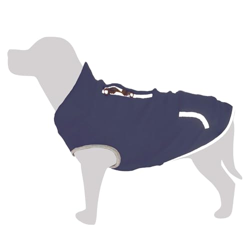 Arquivet Elastisches Hunde-Fleece, Blau, Tubqal', M, 30 cm, Kälteschutz, Fleece für Hunde von Arquivet