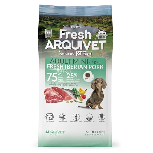Arquivet Fresh MINI Iberian Pork - Halbfeuchtes Futter für Hunde Kleiner Rassen - 1 kg von Arquivet