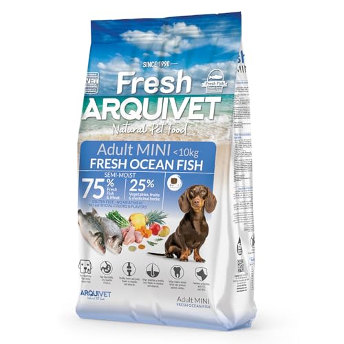 Arquivet Fresh MINI Ocean Fish - Frischer Meeresfisch - Halbfeuchtes Futter für Hunde Kleiner Rassen - 2,5 kg von Arquivet