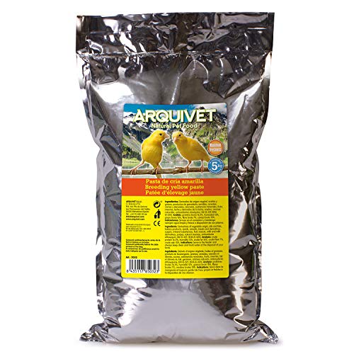 Arquivet Gelbe Zuchtpaste und Pflege für Vögel, gelb, 5 kg (1 Stück) von Arquivet
