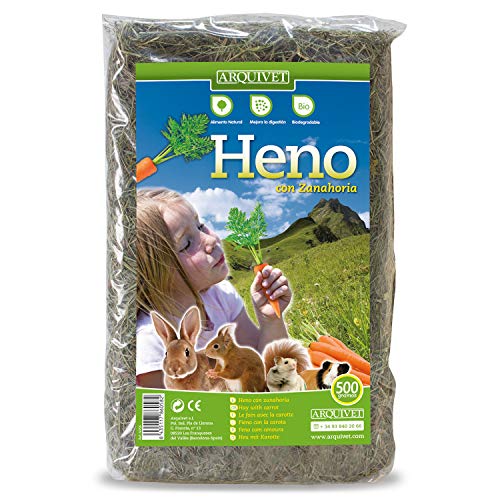 Arquivet Heu mit Karotte - für Nagetiere und Kleintiere - 500 g von Arquivet