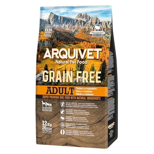 Arquivet Hundefutter mit Truthahn ohne Getreide, 12 kg (1 Stück) von Arquivet