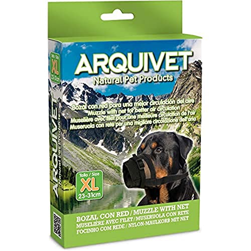 Arquivet 8435117819306 Maulkorb für Hunde, Nylon, Größe XL, Schwarz von Arquivet
