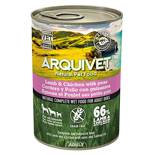 Arquivet Nassfutter für Erwachsene Hunde, Lamm und Huhn, Nicht anwendbar, 400 g (1 Stück) von Arquivet