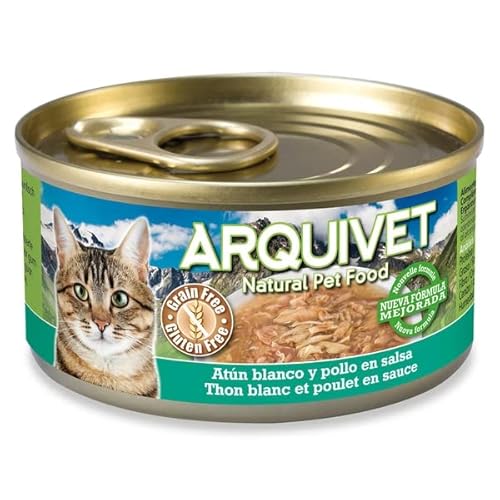 Arquivet Nassfutter für Katzen mit weißem Thunfisch in Sauce und Huhn 110 g Arquivet Nassfutter für Katzen mit weißem Thunfisch in Sauce und Huhn 110 g von Arquivet