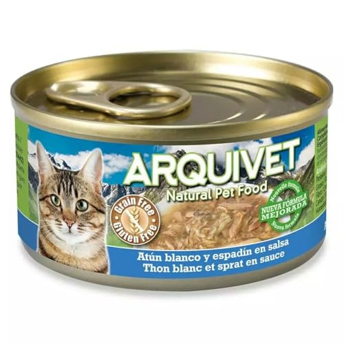 Arquivet Nassfutter für Katzen mit weißem Thunfisch in Sauce und Sprotte 110 g Arquivet Nassfutter für Katzen mit weißem Thunfisch in Sauce und Sprotte 110 g von Arquivet