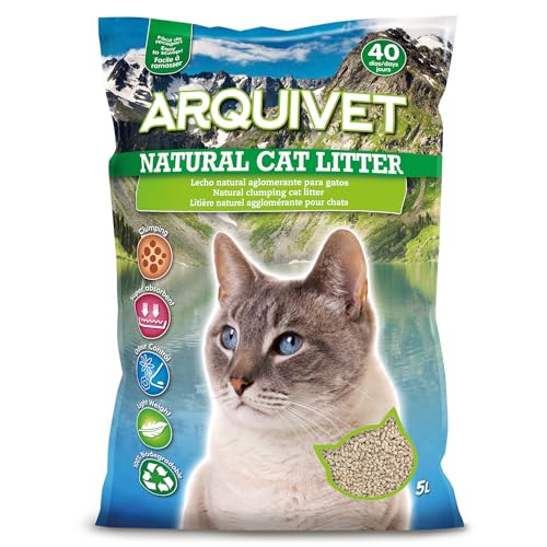 Arquivet Natural Cat Litter Natürliches biologisch abbaubares Katzenbett, 4 Stück, 5 l von Arquivet