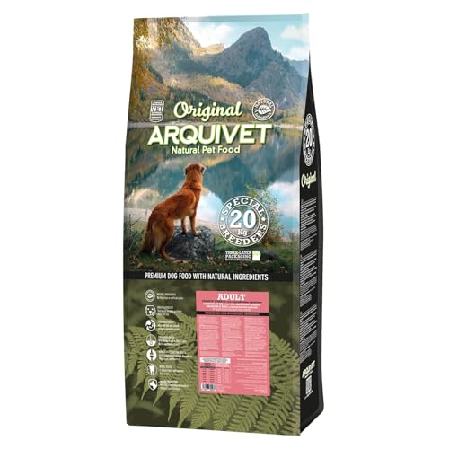 Arquivet Original Adult - Hundefutter für ausgewachsene Hunde - Lachs & Reis - Hundefutter - Trockenfutter für Hunde - Hundefutter - Gesundes Futter - 20 kg von Arquivet