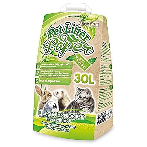 Arquivet PET Glitter Papier 30L, Lehm, Haustier, 30 l, 30000 von Arquivet
