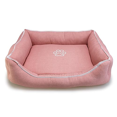 Arquivet - Quadratisches Bett mit Fußabdruck und Paspelierung, 55 x 46 x 17 cm - Hundebett - Hundezubehör Arquivet - Quadratisches Bett mit Fußabdruck und Paspelierung, 55 x 46 x 17 cm - Hundebett - Hundezubehör von Arquivet
