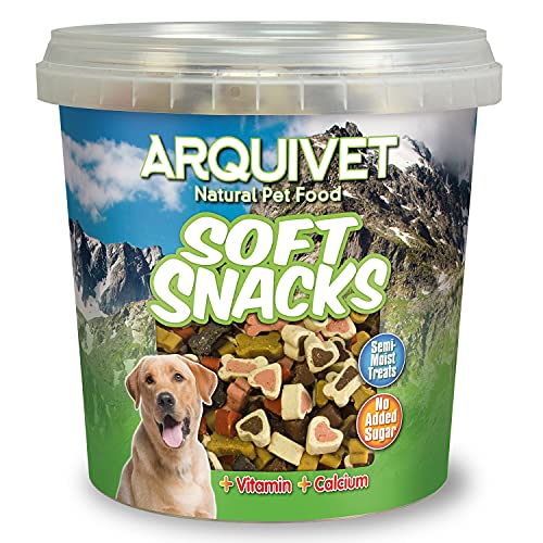 Arquivet Soft Snacks für Hunde, Knochen und Herzen, 6 x 800 g von Arquivet