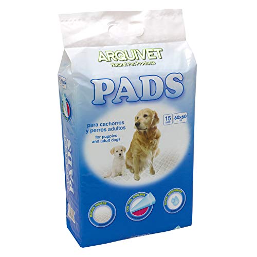Arquivet Super saugfähige Hundeunterlagen - Pädagogische Hundeunterlagen - Einwegunterlagen - Hundehygienematte - 15 Stück - 60 x 60 cm Arquivet Super saugfähige Hundeunterlagen - Pädagogische Hundeunterlagen - Einwegunterlagen - Hundehygienematte - 15 Stück - 60 x 60 cm von Arquivet