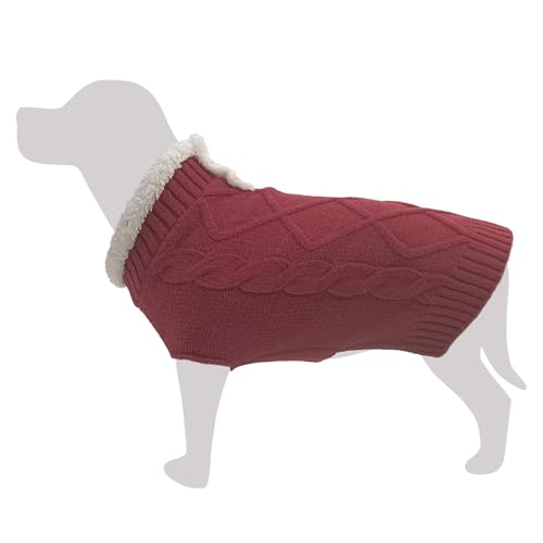 Arquivet Weißer Hundepullover 'Teide' L, 35 cm, kälteschutz, Hundepullover von Arquivet