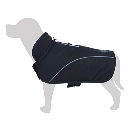 Wasserdicht Schwarz Island - XS / 20 cm - Hundebekleidung - Hilft, sie vor Kälte zu schützen - Zubehör für Haustiere - Mäntel, Sweatshirts, Pullover, Westen, Jacken, Pullover, wasserdicht und mehr von Arquivet