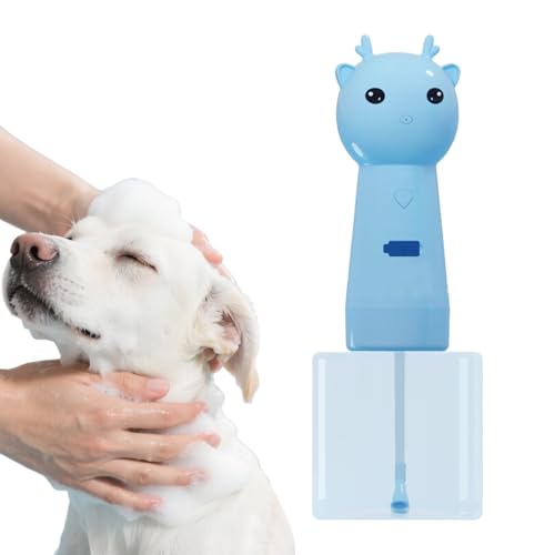 Arroopu Hundeshampoo Spender | Elektrische Schaummaschine Zur Reinigung Für Hunde - Haustier Bad Seifenbehälter Für Pflege Waschen Küche Badezimmer Badewanne Zuhause von Arroopu