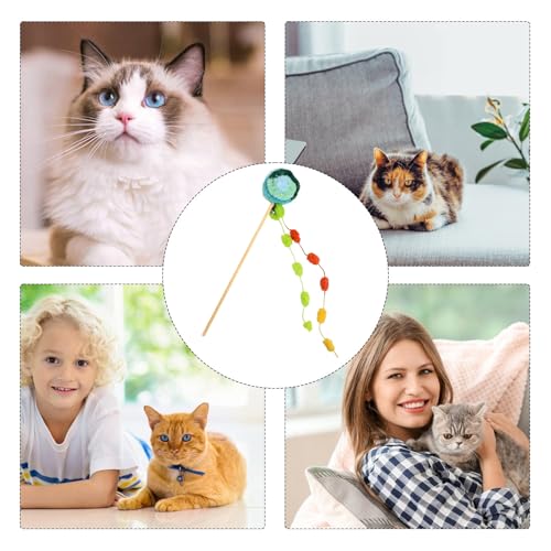 Arroopu Katzenstab Spielzeug | Kätzchen Katzenminze-Spiel - Bereicherung Mit Glocke Zur Langeweilebekämpfung Und Bewegungsförderung Für Katzenspiel Im Haus Kätzchen Haustier Für Arroopu Katzenstab Spielzeug | Kätzchen Katzenminze-Spiel - Bereicherung Mit Glocke Zur Langeweilebekämpfung Und Bewegungsförderung Für Katzenspiel Im Haus Kätzchen Haustier Für von Arroopu