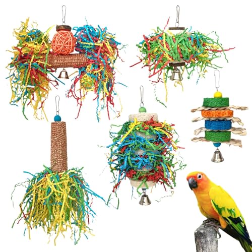 Arroopu Papageienspielzeug | Bunte Papiershredder Spielzeuge | Kauspielzeug Zur Geistigen Anregung Und Bewegung Fördern Mit Leckerli Funktion Für Sittiche Ara Graupapagei Und Arroopu Papageienspielzeug | Bunte Papiershredder Spielzeuge | Kauspielzeug Zur Geistigen Anregung Und Bewegung Fördern Mit Leckerli Funktion Für Sittiche Ara Graupapagei Und von Arroopu