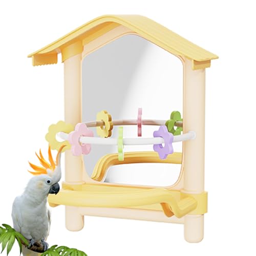 Arroopu Sittich Spielzeug - rutschfeste Vogel Sitzstange - Haustierzubehör Für Drinnen Draußen Garten Fenster Balkone Kakadus von Arroopu