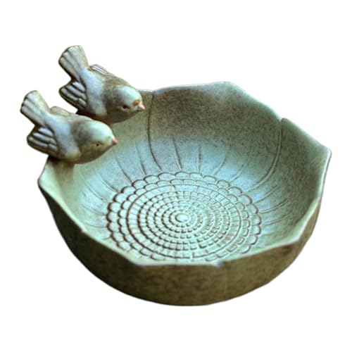 Arroopu Vogeltränke aus Keramik, 16 cm, Keramik-Vogeltränke für den Garten, multifunktionale Badeschale, Bodenfutterspender und Vogeltränke, Retro-Finish, Lebensmittelbehälter für den Außenbereich Arroopu Vogeltränke aus Keramik, 16 cm, Keramik-Vogeltränke für den Garten, multifunktionale Badeschale, Bodenfutterspender und Vogeltränke, Retro-Finish, Lebensmittelbehälter für den Außenbereich von Arroopu