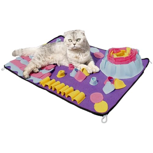 Arrovarp Hunde Schnüffelmatte - Interaktive Hunde Fütterungsmatten | Futterpuzzles für Hunde, Hund Schnüffelpad, Anreicherung Spielzeug für Katze Hund Welpe Geruchstraining von Arrovarp