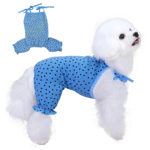 Arrovarp Hunde-Sommerkleid, T-Shirt für Hunde,Sternförmiges Hundekleid Atmungsaktives Hunde-T-Shirt | Atmungsaktives Hundekleid, bequemer Geschirrrock, Welpenkleidung, Hundekleidung für Mädchen für von Arrovarp
