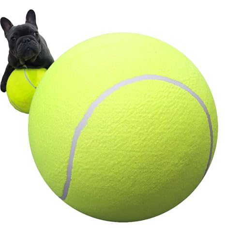 Arrovarp Riesige Tennisbälle für Haustiere, 24 cm, übergroßes Tennisball-Spielzeug, Haustier-Spielplatz-Hundespielzeug, verdickte Haustierspielzeugbälle, leicht zu fangen, Hundeball für kleine Arrovarp Riesige Tennisbälle für Haustiere, 24 cm, übergroßes Tennisball-Spielzeug, Haustier-Spielplatz-Hundespielzeug, verdickte Haustierspielzeugbälle, leicht zu fangen, Hundeball für kleine von Arrovarp
