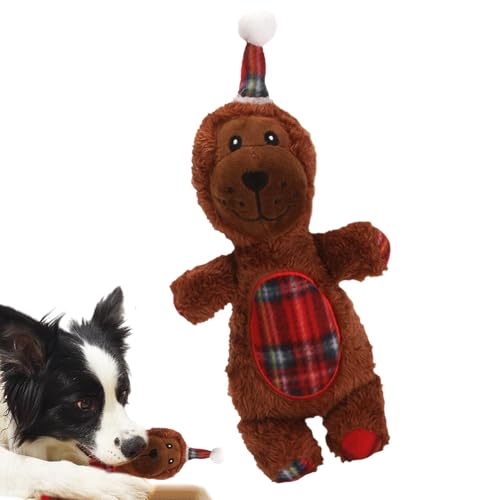 Arrovarp Weihnachten Kauspielzeug | Hund Quietschspielzeug | Interaktives Hundekauspielzeug, Cartoon Hund Stofftier für Hund Weihnachten Urlaub Arrovarp Weihnachten Kauspielzeug | Hund Quietschspielzeug | Interaktives Hundekauspielzeug, Cartoon Hund Stofftier für Hund Weihnachten Urlaub von Arrovarp