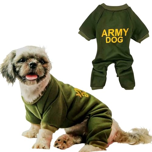 Arrow Cush Hunde-Pyjama, Armeegrün, Größe S von Arrow Cush