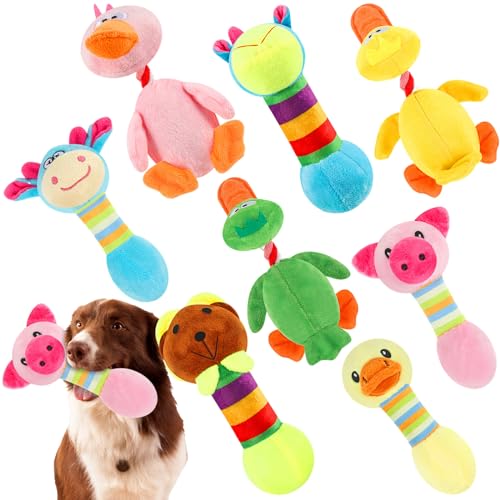 Arrowbash Hundespielzeug aus Plüsch, quietschend, weich, quietschend, Kauspielzeug für Welpen, Kauspielzeug, langlebig, interaktives Hundespielzeug, Geschenke für kleine, mittelgroße und große Hunde, von Arrowbash