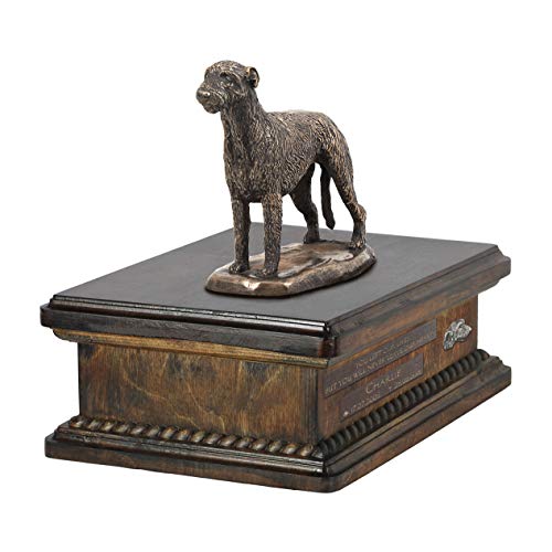 Art-Dog Custom Dog Sitting Statue Memorial Urn - Handmade Cold Cast Bronze on Birch Base – Sturdy and Stylish Urn for Dog’s Ashes – 8.3x11.4x8.7 – 5l – Irischer Wolfshund I Art-Dog Custom Dog Sitting Statue Memorial Urn - Handmade Cold Cast Bronze on Birch Base – Sturdy and Stylish Urn for Dog’s Ashes – 8.3x11.4x8.7 – 5l – Irischer Wolfshund I von Art-Dog