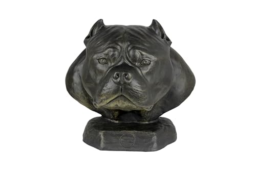Art-Dog Hundeurne Big Head American Bully - Amerikanischer I - Handgefertigte Tierurne aus Harz mit Bronze-Finish - Langlebige Urne für Hundeasche - Natürliche Größe 30x26x30cm Art-Dog Hundeurne Big Head American Bully - Amerikanischer I - Handgefertigte Tierurne aus Harz mit Bronze-Finish - Langlebige Urne für Hundeasche - Natürliche Größe 30x26x30cm von Art-Dog