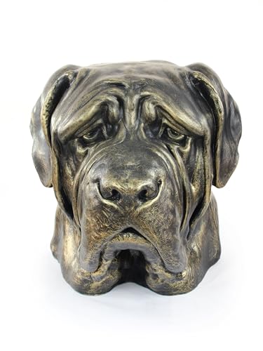 Art-Dog Hundeurne Big Head English Mastif - Handgefertigte Tierurne aus Harz mit Bronze-Finish - Langlebige Urne für Hundeasche - Natürliche Größe 31x30x32cm Art-Dog Hundeurne Big Head English Mastif - Handgefertigte Tierurne aus Harz mit Bronze-Finish - Langlebige Urne für Hundeasche - Natürliche Größe 31x30x32cm von Art-Dog