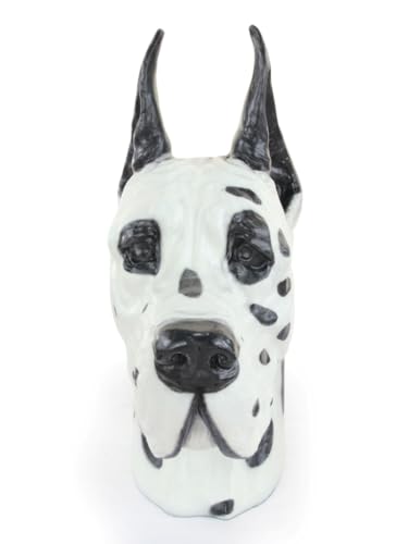 Art-Dog Hundeurne Big Head Great Dane Ii - Handgefertigte Tierurne aus Harz mit Bronze-Finish - Langlebige Urne für Hundeasche - Natürliche Größe 38x17x31cm von Art-Dog
