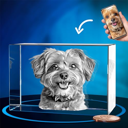 ArtPix 3D Kristallfoto, personalisiertes Hunde-Gedenkgeschenk mit eigenem Foto für Hundeliebhaber, Haustierbesitzer, 3D-Lasergravur, gravierter Kristall in Erinnerung an den Hund, personalisierte ArtPix 3D Kristallfoto, personalisiertes Hunde-Gedenkgeschenk mit eigenem Foto für Hundeliebhaber, Haustierbesitzer, 3D-Lasergravur, gravierter Kristall in Erinnerung an den Hund, personalisierte von ArtPix 3D