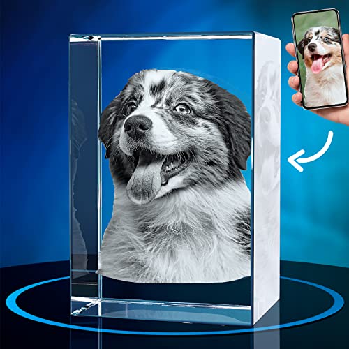 ArtPix 3D Kristallfoto, personalisiertes Hunde-Gedenkgeschenk mit eigenem Foto für Hundeliebhaber, Tierbesitzer, 3D-Lasergravur, gravierter Kristall in Erinnerung an den Hund, individuelle Geschenke ArtPix 3D Kristallfoto, personalisiertes Hunde-Gedenkgeschenk mit eigenem Foto für Hundeliebhaber, Tierbesitzer, 3D-Lasergravur, gravierter Kristall in Erinnerung an den Hund, individuelle Geschenke von ArtPix 3D