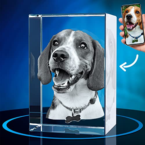 ArtPix 3D Kristallfoto, personalisiertes Hunde-Gedenkgeschenk mit eigenem Foto für Hundeliebhaber, Tierbesitzer, 3D-Lasergravur, gravierter Kristall in Erinnerung an den Hund, individuelle Geschenke ArtPix 3D Kristallfoto, personalisiertes Hunde-Gedenkgeschenk mit eigenem Foto für Hundeliebhaber, Tierbesitzer, 3D-Lasergravur, gravierter Kristall in Erinnerung an den Hund, individuelle Geschenke von ArtPix 3D