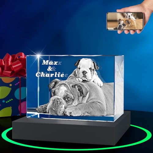 ArtPix 3D Premium-Kristallfoto, personalisierte Gedenkgeschenke mit eigenem Foto für Haustierbesitzer, 3D-Lasergravur, gravierter Kristall in Erinnerung an den Hund, individuelle Geschenke ArtPix 3D Premium-Kristallfoto, personalisierte Gedenkgeschenke mit eigenem Foto für Haustierbesitzer, 3D-Lasergravur, gravierter Kristall in Erinnerung an den Hund, individuelle Geschenke von ArtPix 3D